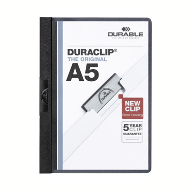 Klämmapp Duraclip A5 svart